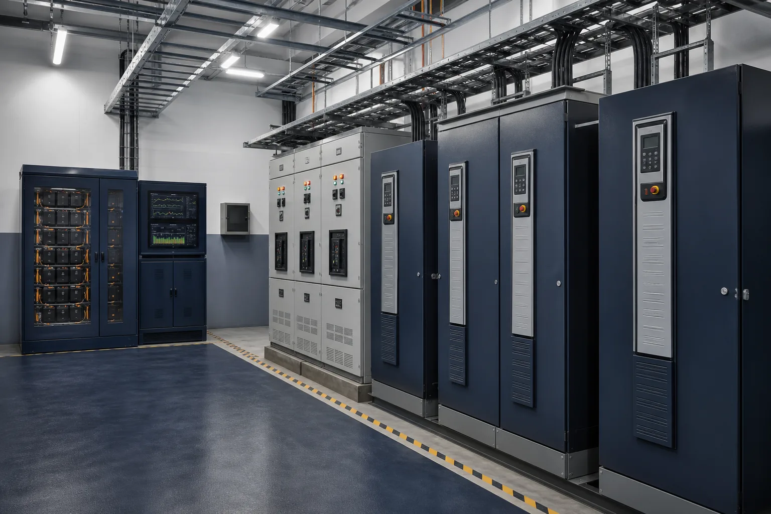 Industrial variable-frequency drives and electrical control panels